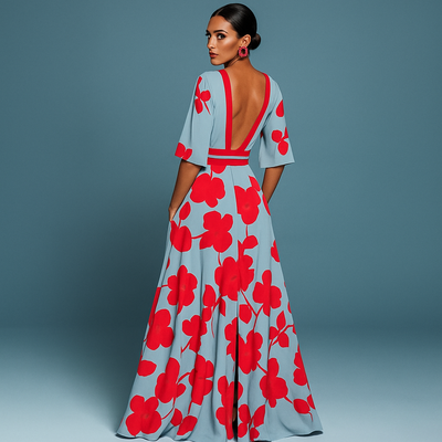 Tahlia | Vestido V-Cuello Elegante y Fluido