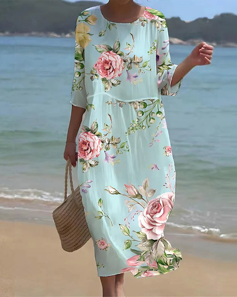 Lola | Vestido Midi Floral Flowy