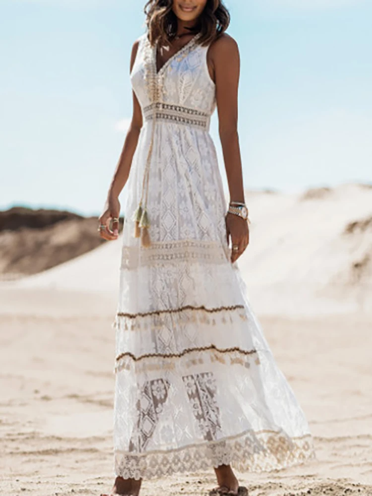Heidi | Vestido Midi Boho Fluido