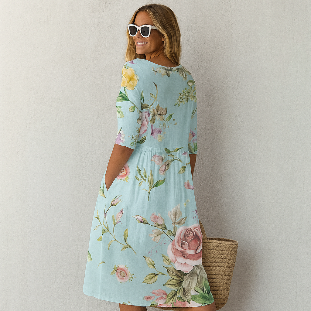 Lola | Vestido Midi Floral Flowy