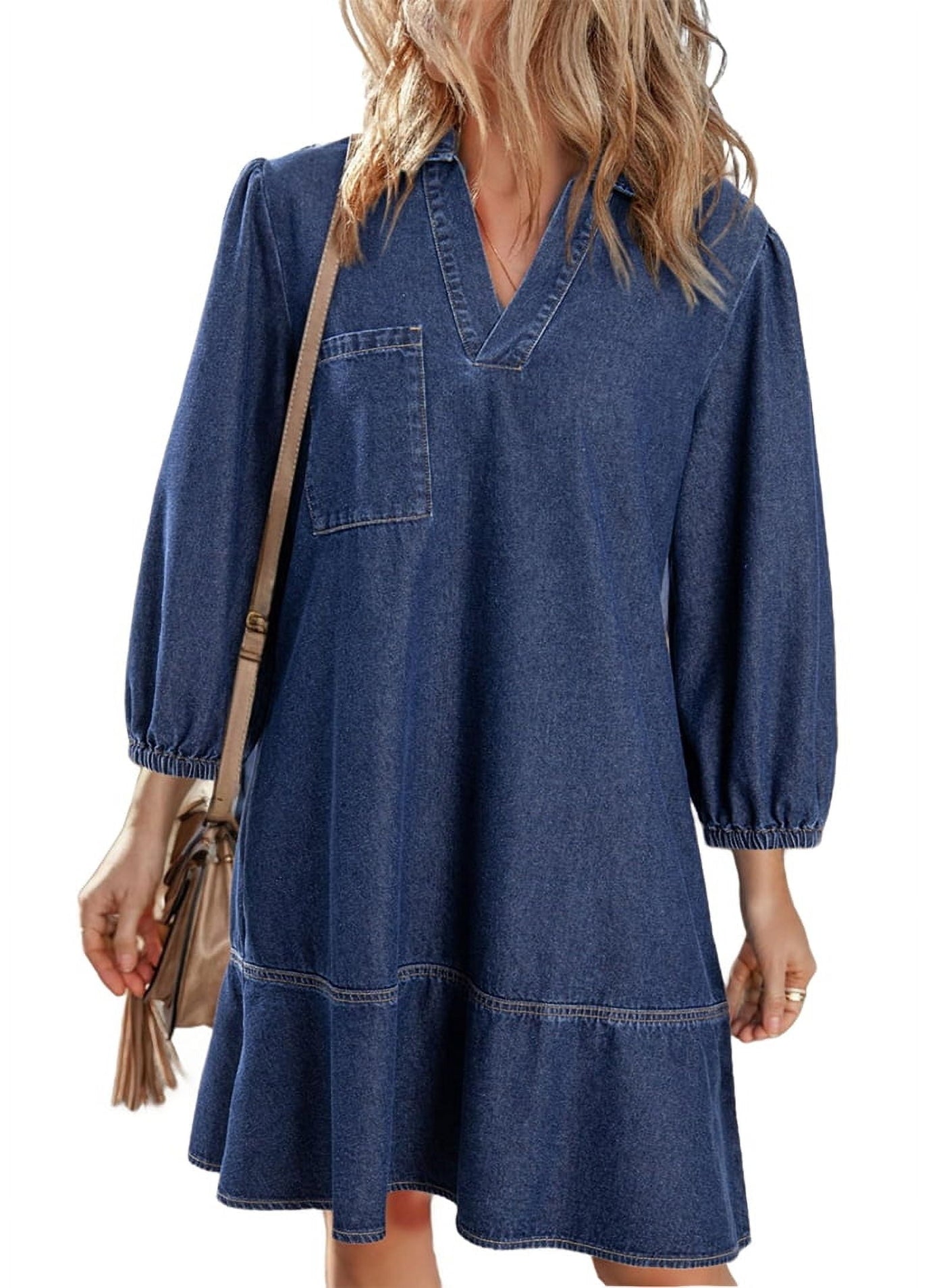 Sara | Vestido de Denim - Babydoll Casual