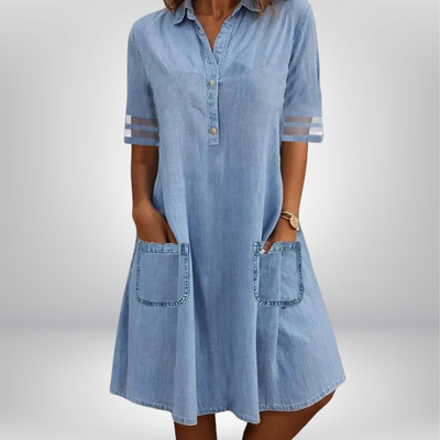 Ivory | Vestido Ligero de Denim