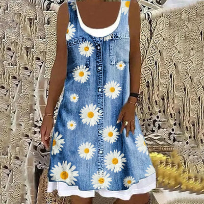 Claudia | Vestido de mezclilla suave y elegante