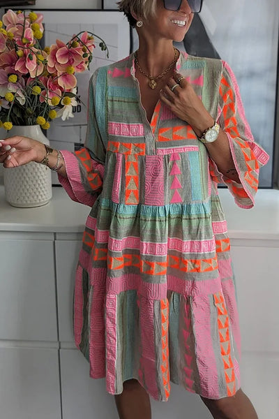 Luna | Vestido Midi con Volantes Fluidos