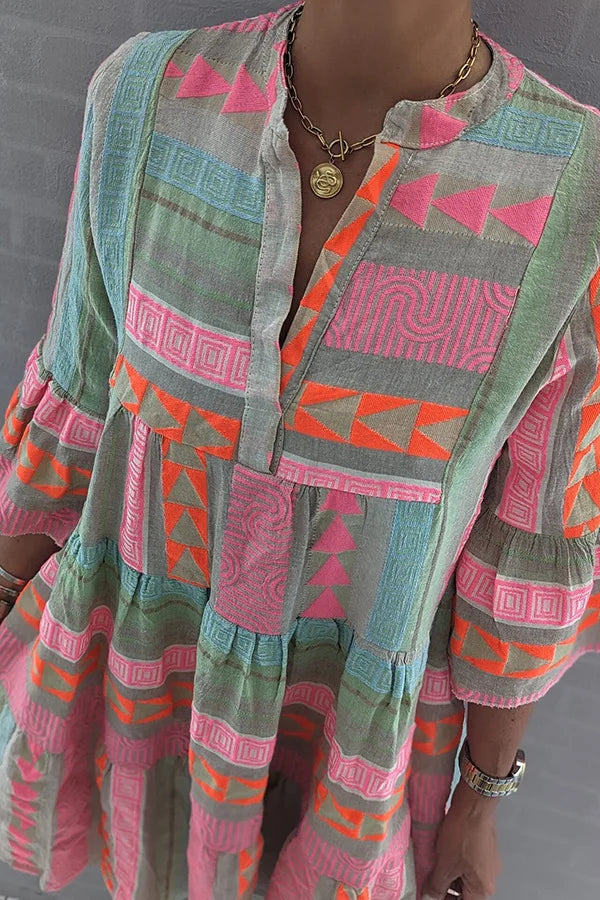 Luna | Vestido Midi con Volantes Fluidos