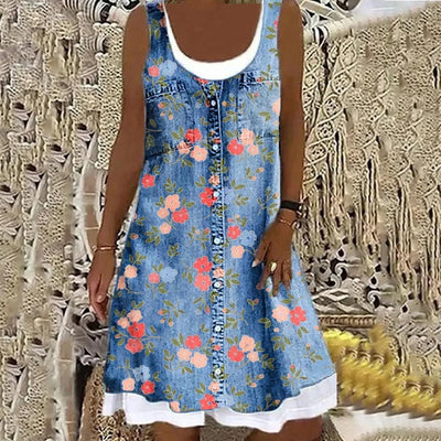 Claudia | Vestido de mezclilla suave y elegante