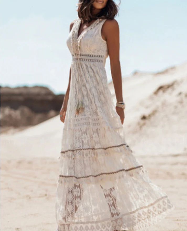 Heidi | Vestido Midi Boho Fluido