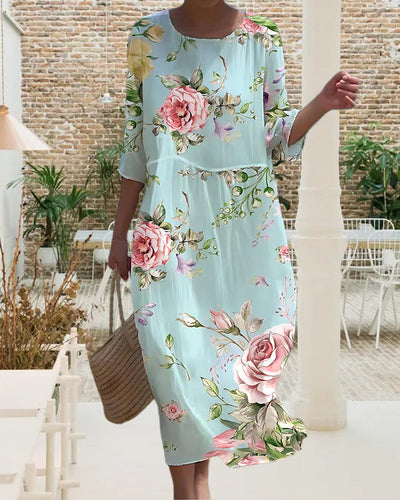 Lola | Vestido Midi Floral Flowy