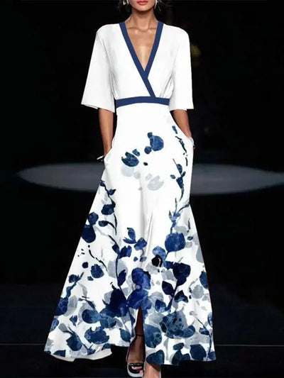 Tahlia | Vestido V-Cuello Elegante y Fluido